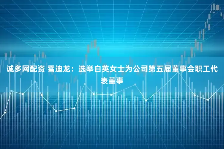 诚多网配资 雪迪龙：选举白英女士为公司第五届董事会职工代表董事
