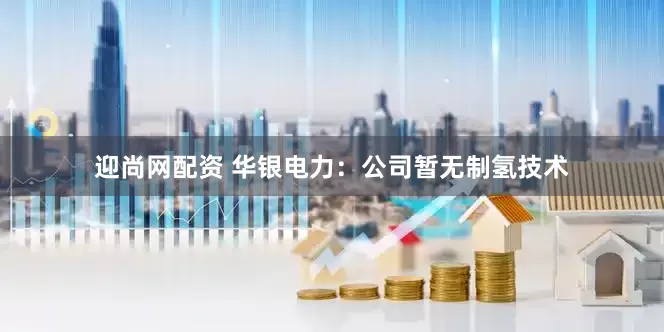 迎尚网配资 华银电力：公司暂无制氢技术